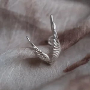 S925 Sterling Silver Dual Wing Earrings 03